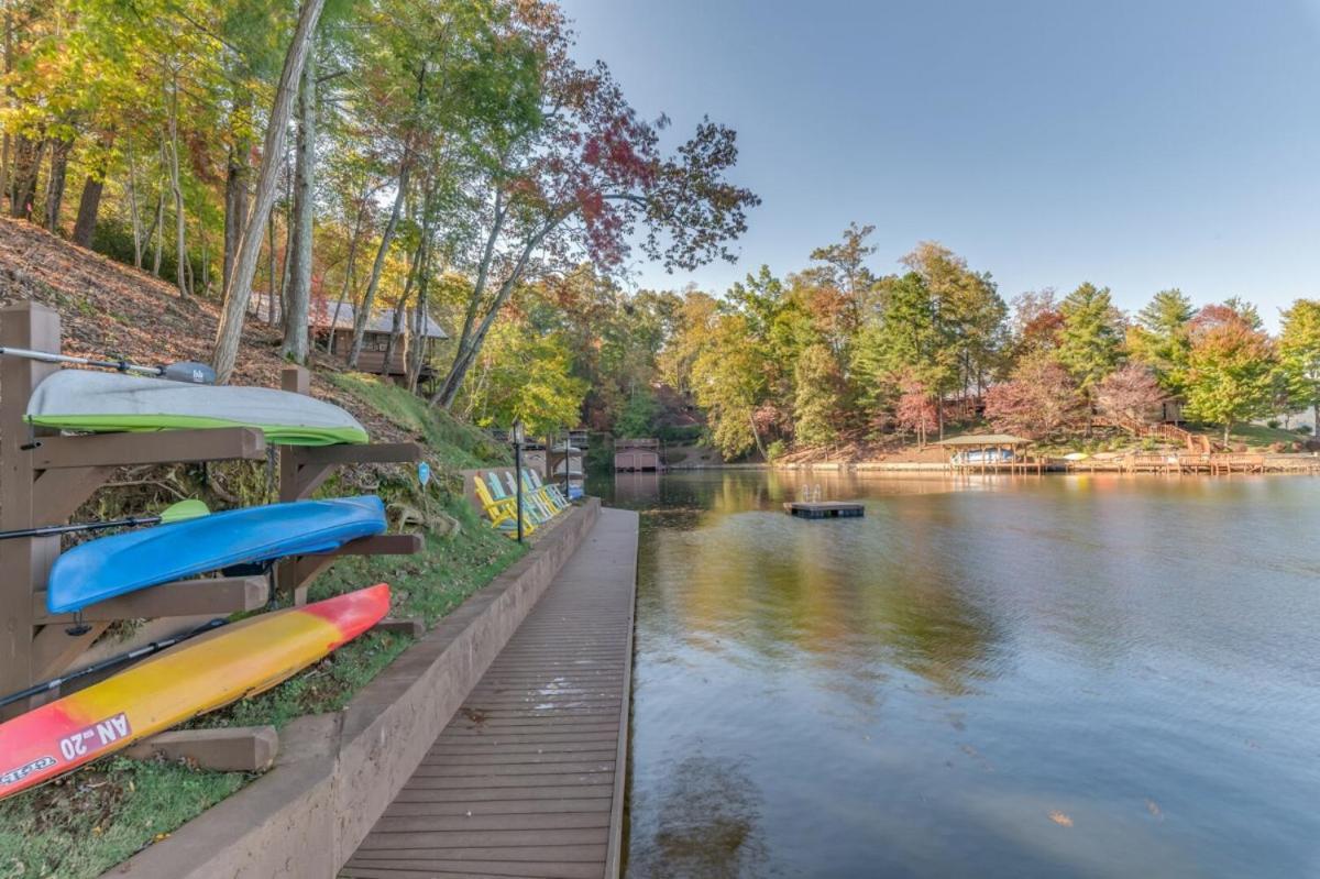 Russell'S Fort At White Oak Point: Historical Cabin On Lake Lure, Luxury, Direct Lake Access! Villa Exterior foto