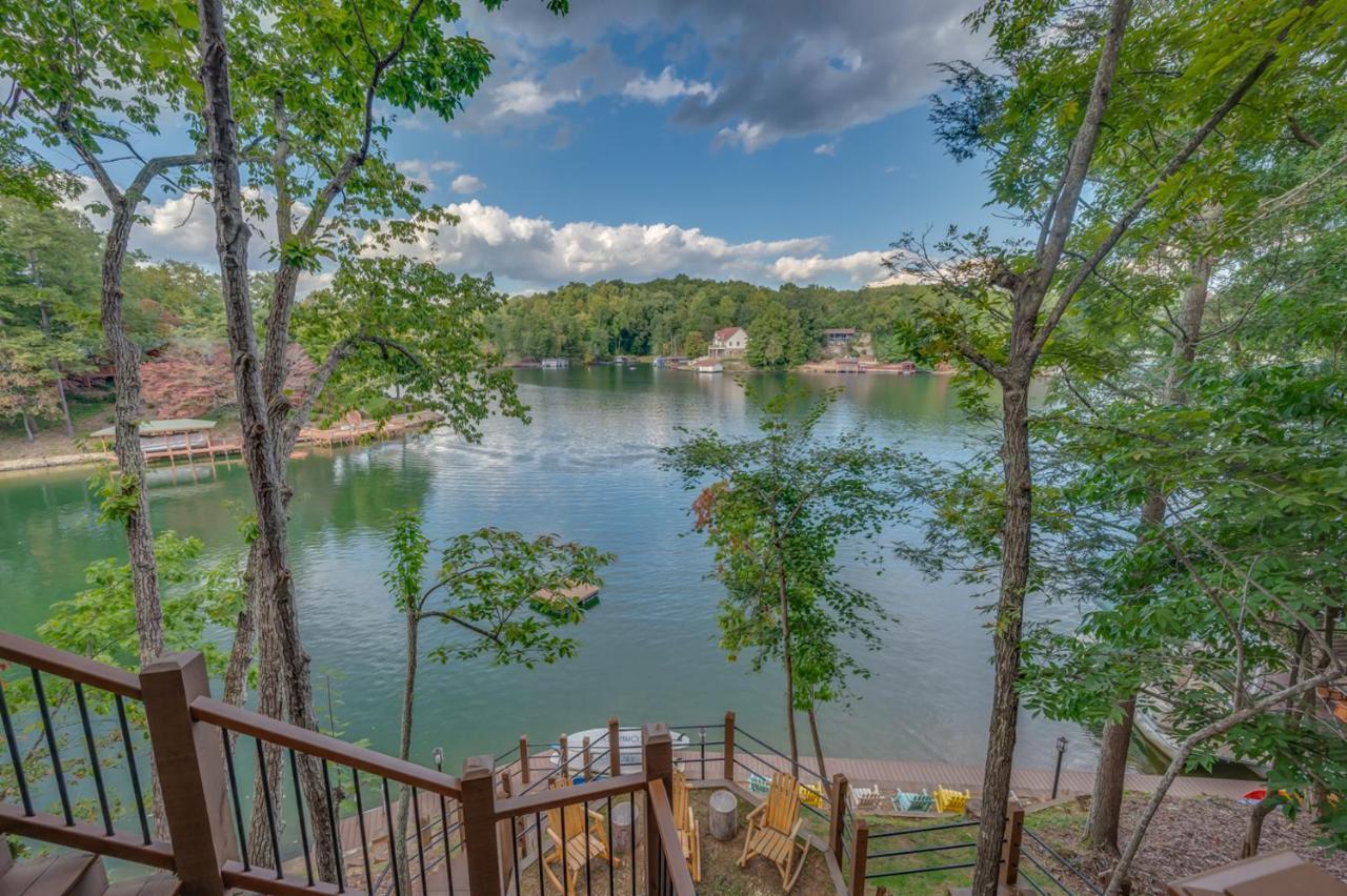 Russell'S Fort At White Oak Point: Historical Cabin On Lake Lure, Luxury, Direct Lake Access! Villa Exterior foto