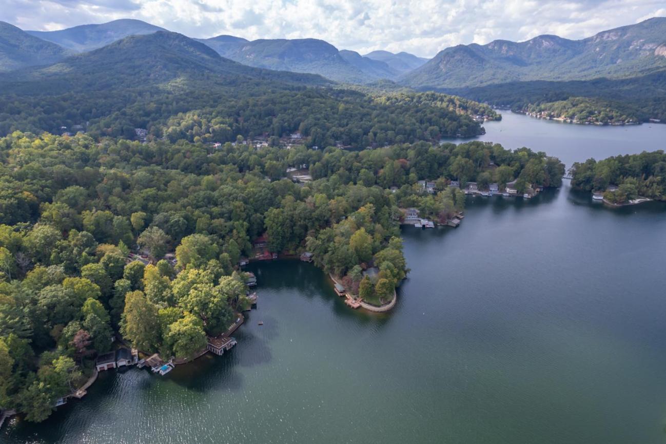 Russell'S Fort At White Oak Point: Historical Cabin On Lake Lure, Luxury, Direct Lake Access! Villa Exterior foto