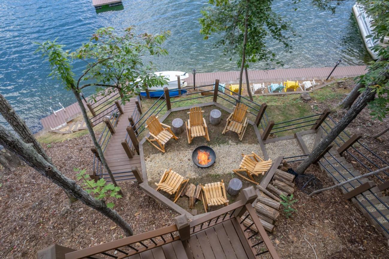 Russell'S Fort At White Oak Point: Historical Cabin On Lake Lure, Luxury, Direct Lake Access! Villa Exterior foto